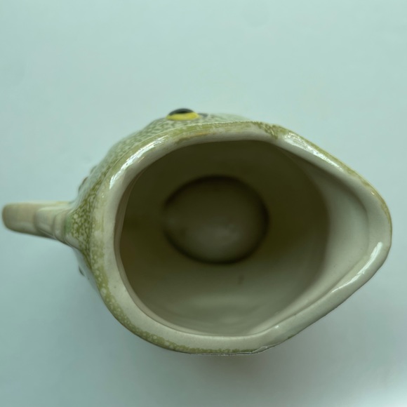 Vintage Koi fish ceramic greenish creamer. Made in Japan - Picture 2 of 6